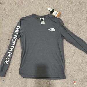 The North Face Men's Charcoal Long Sleeve Tee
